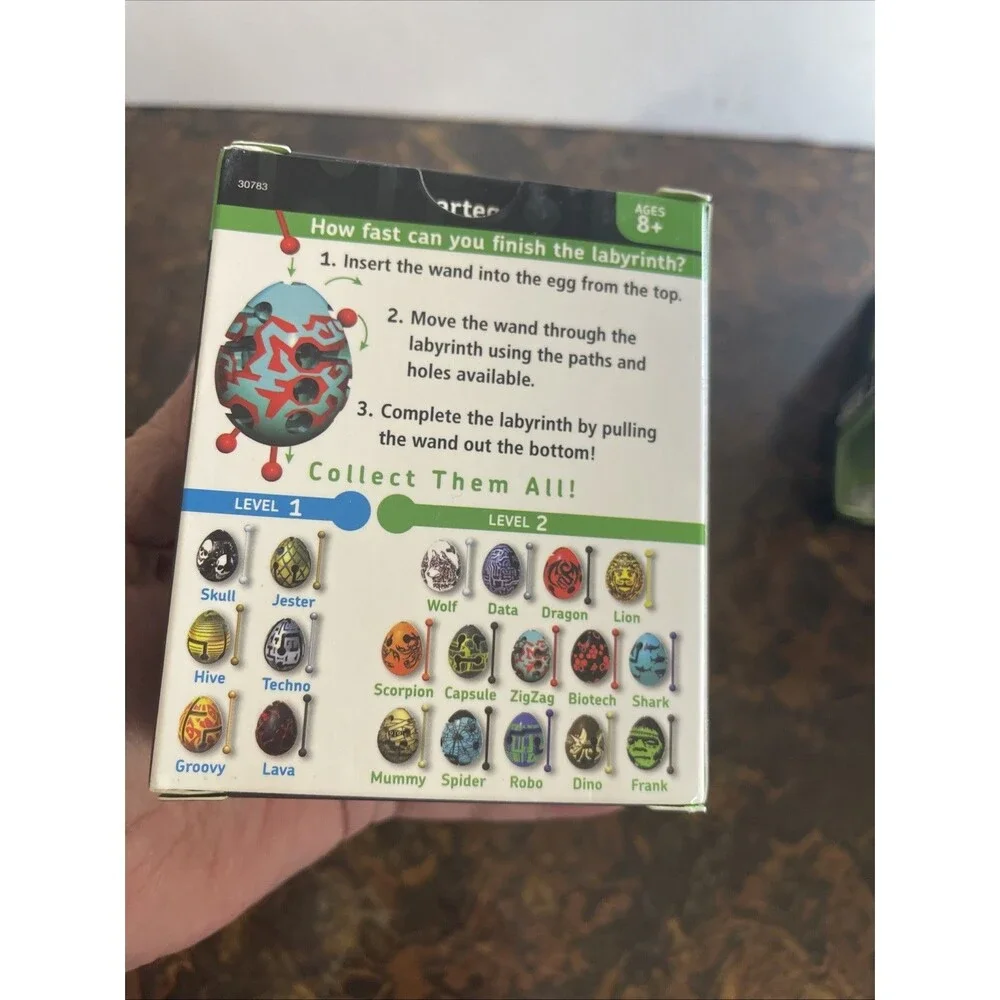 Smart Egg Labyrinth Puzzle Level 2 from BePuzzled Games. Zig Zag Version. 2019